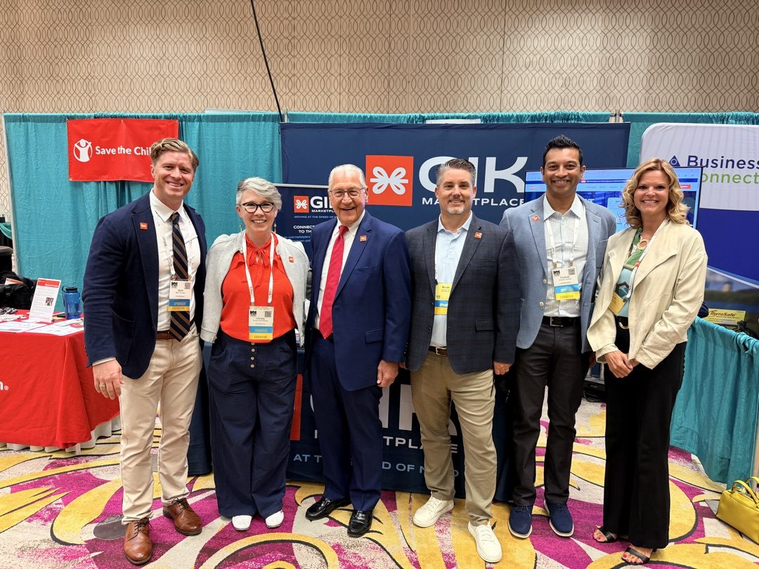 GIK team with attendees at the booth